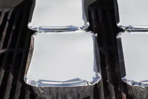 4 foil packets on grill