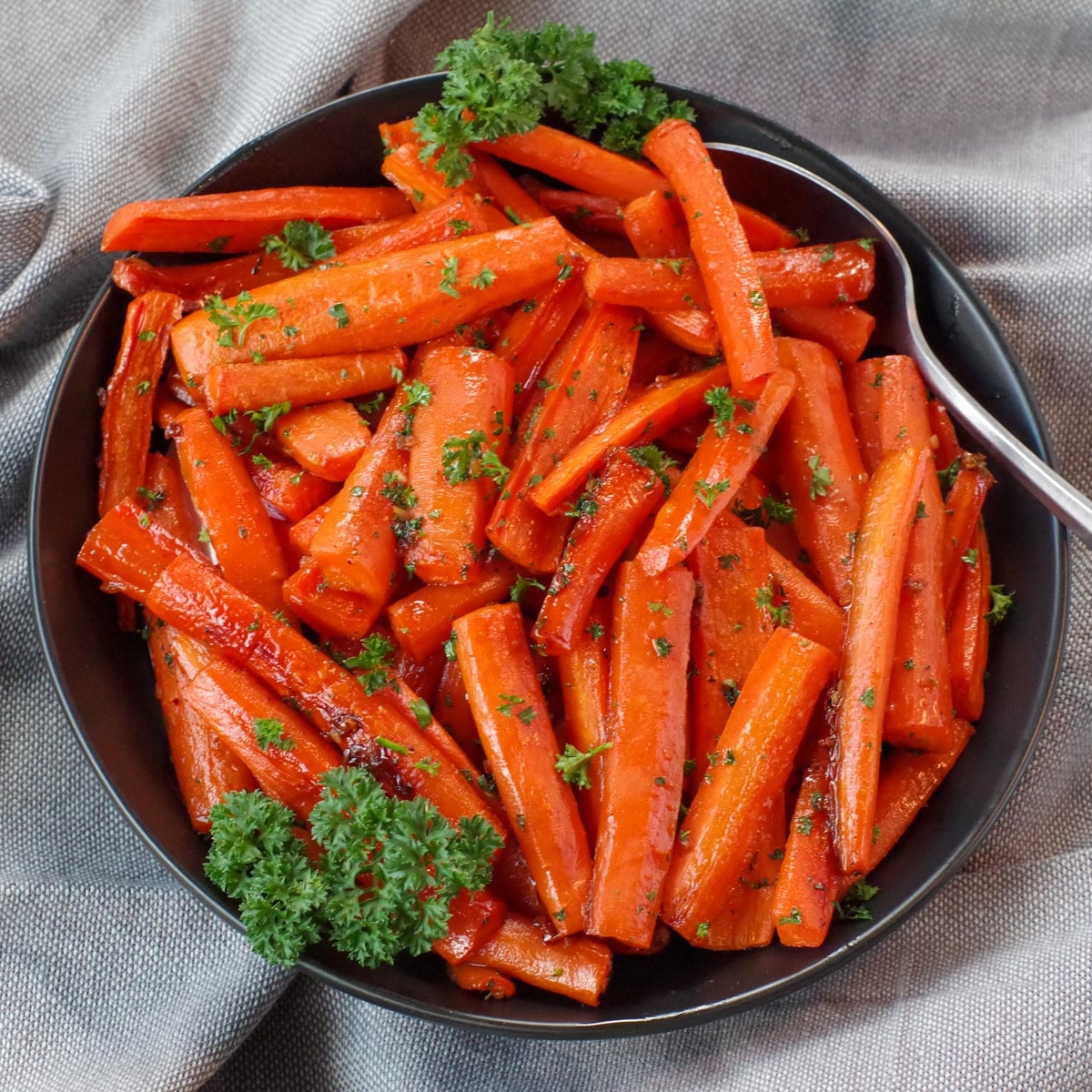 Healthy Roasted Carrots with Brown Sugar- Food Meanderings