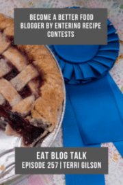 photo of pie with blue ribbon