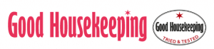 red text with word goodhousekeeping and good housekeeping in circle