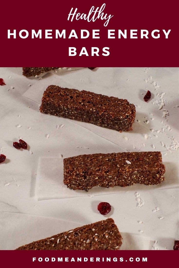 Healthy Homemade Energy Bars No Bake Food Meanderings