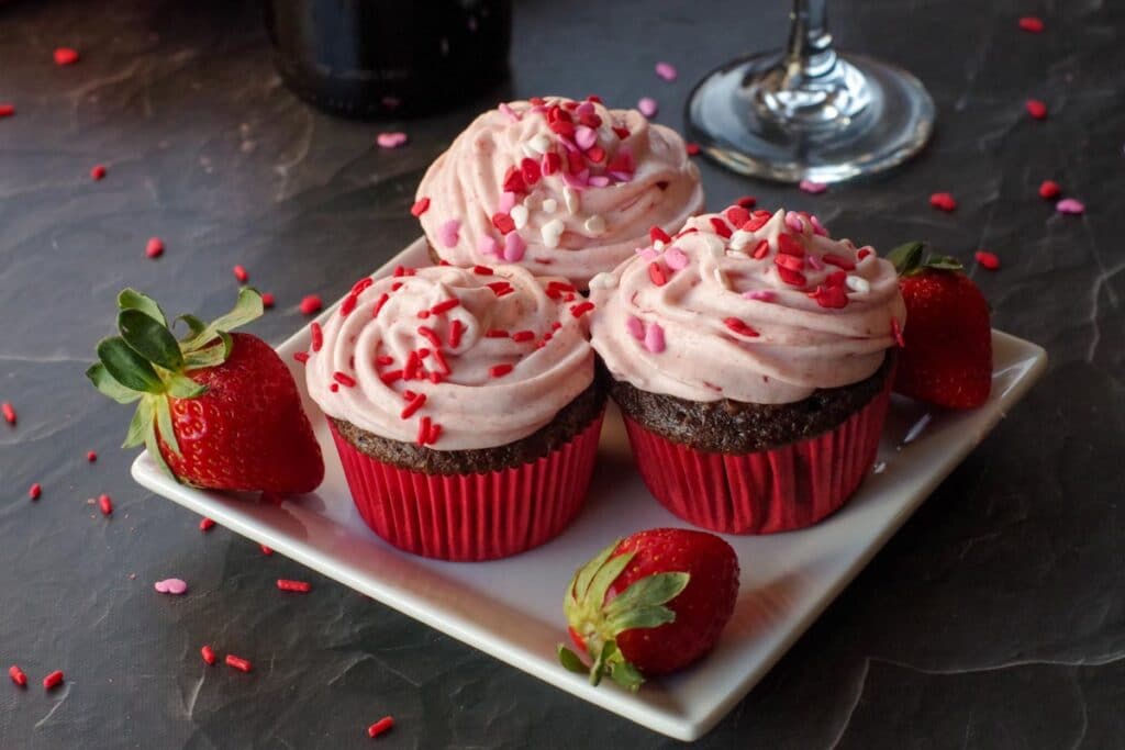 Chocolate Red Wine Cupcakes