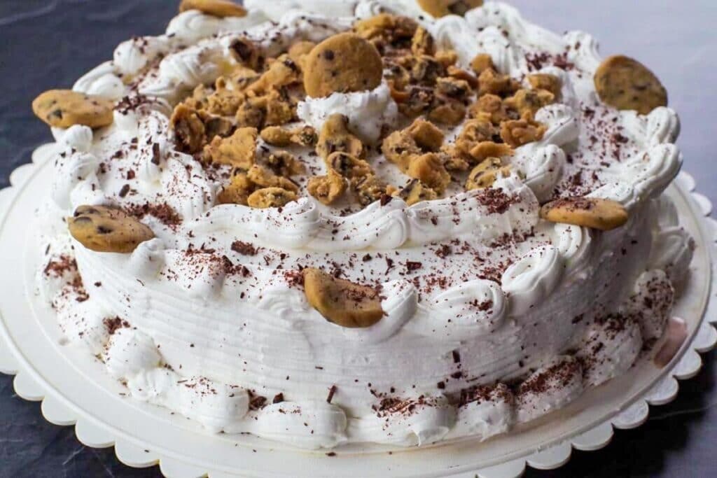 Chocolate Chip Cookie Dough Ice Cream Cake