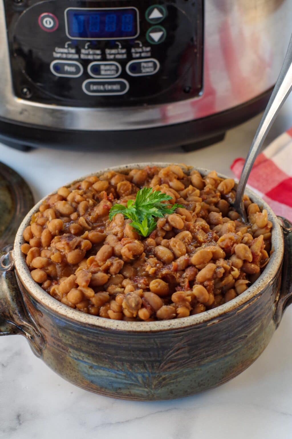 Slow Cooker New England Baked Beans Food Meanderings