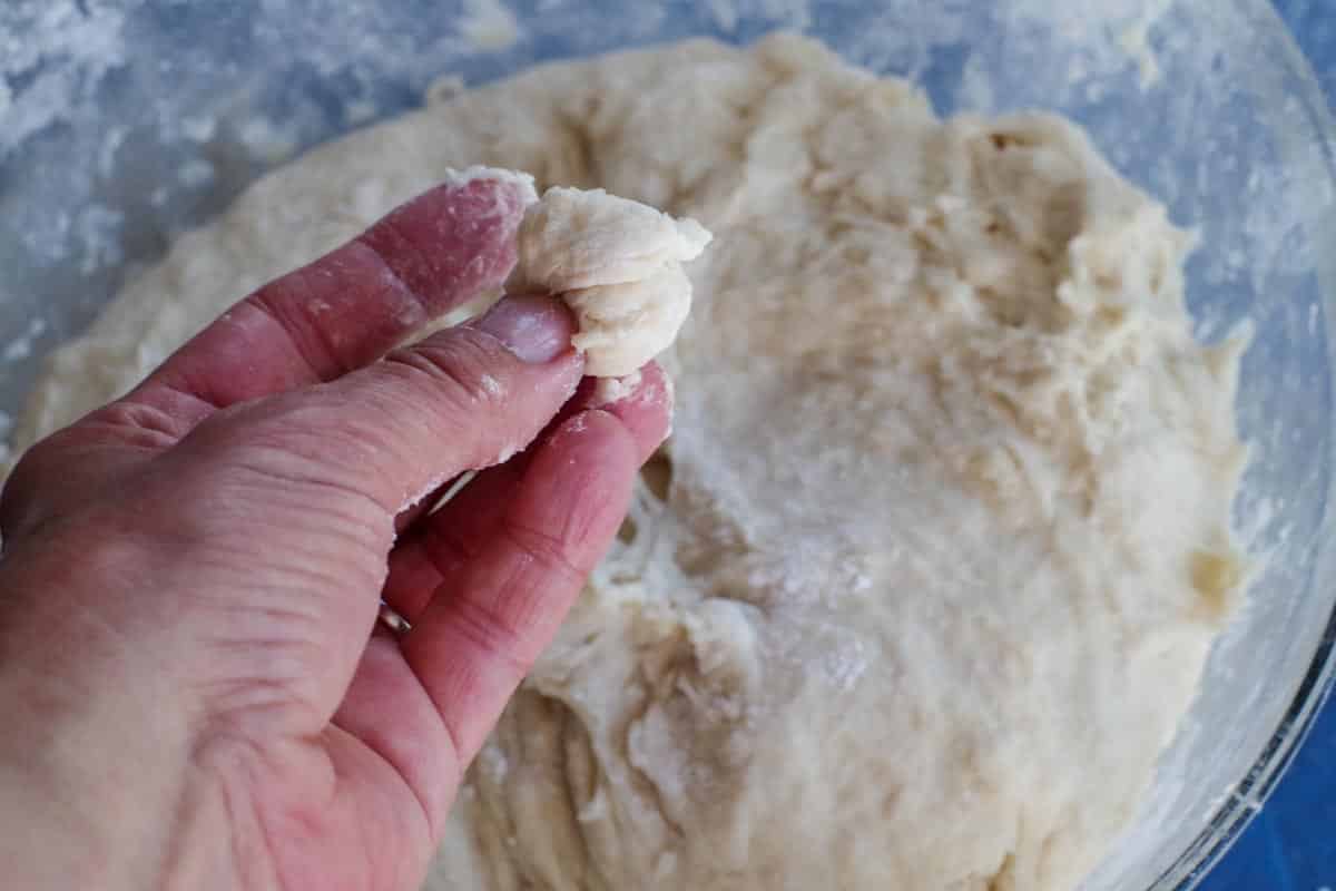 dough that's just right between fingers