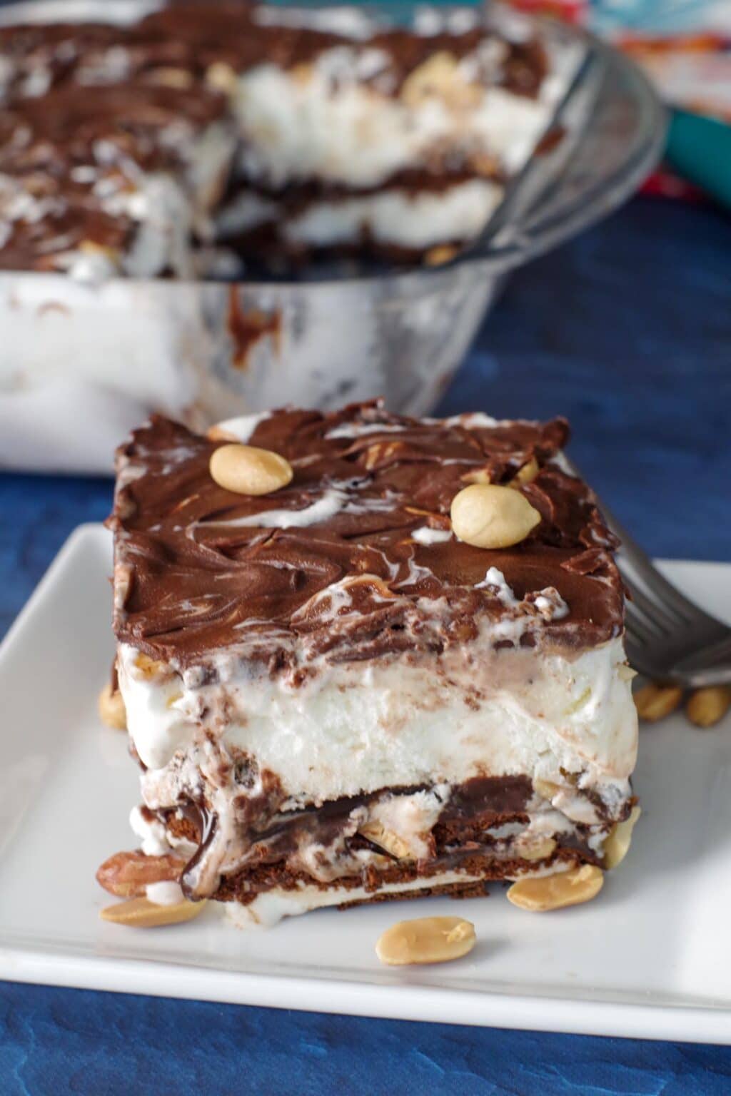 Easy Buster Bar Ice Cream Cake- Food Meanderings