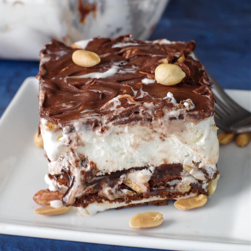 Easy Buster Bar Ice Cream Cake Food Meanderings