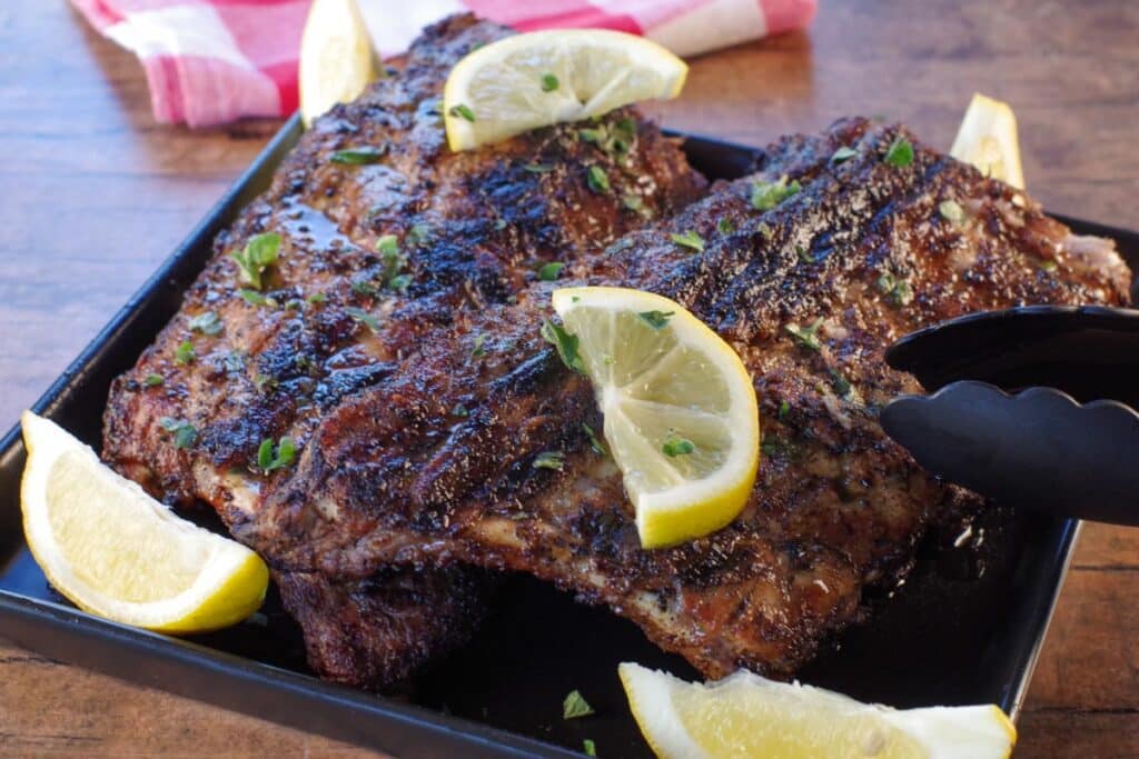 Grilled Greek Ribs - Food Meanderings
