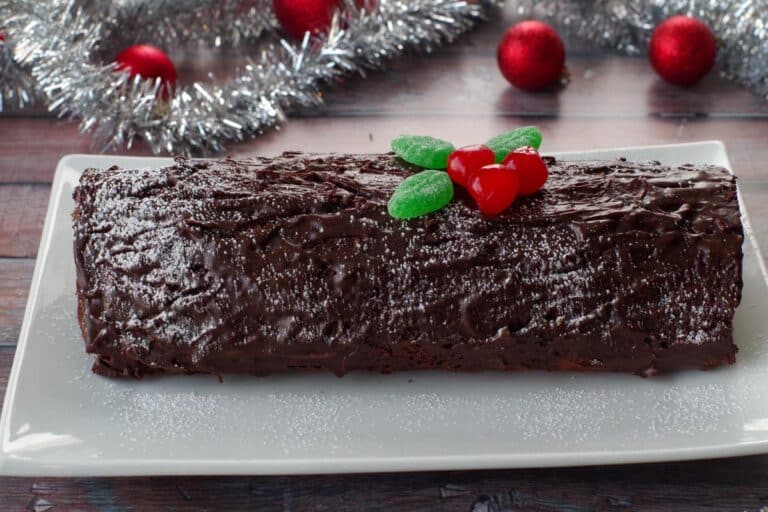 Black Forest Yule Log Cake Food Meanderings