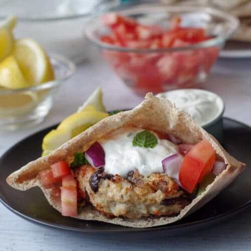 Grilled Greek Chicken Burger Recipe Food Meanderings