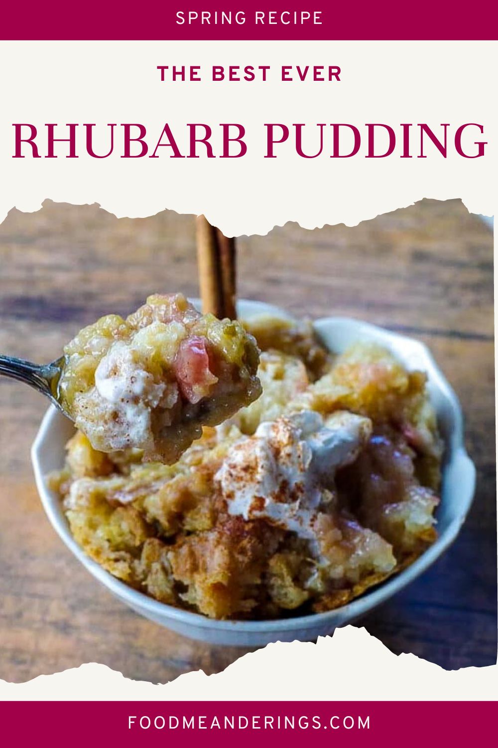 Sticky Rhubarb Pudding Food Meanderings