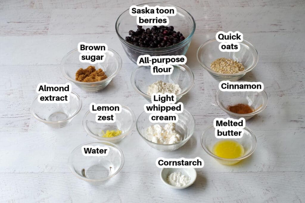 Saskatoon berry crisp (in a mug) Food Meanderings