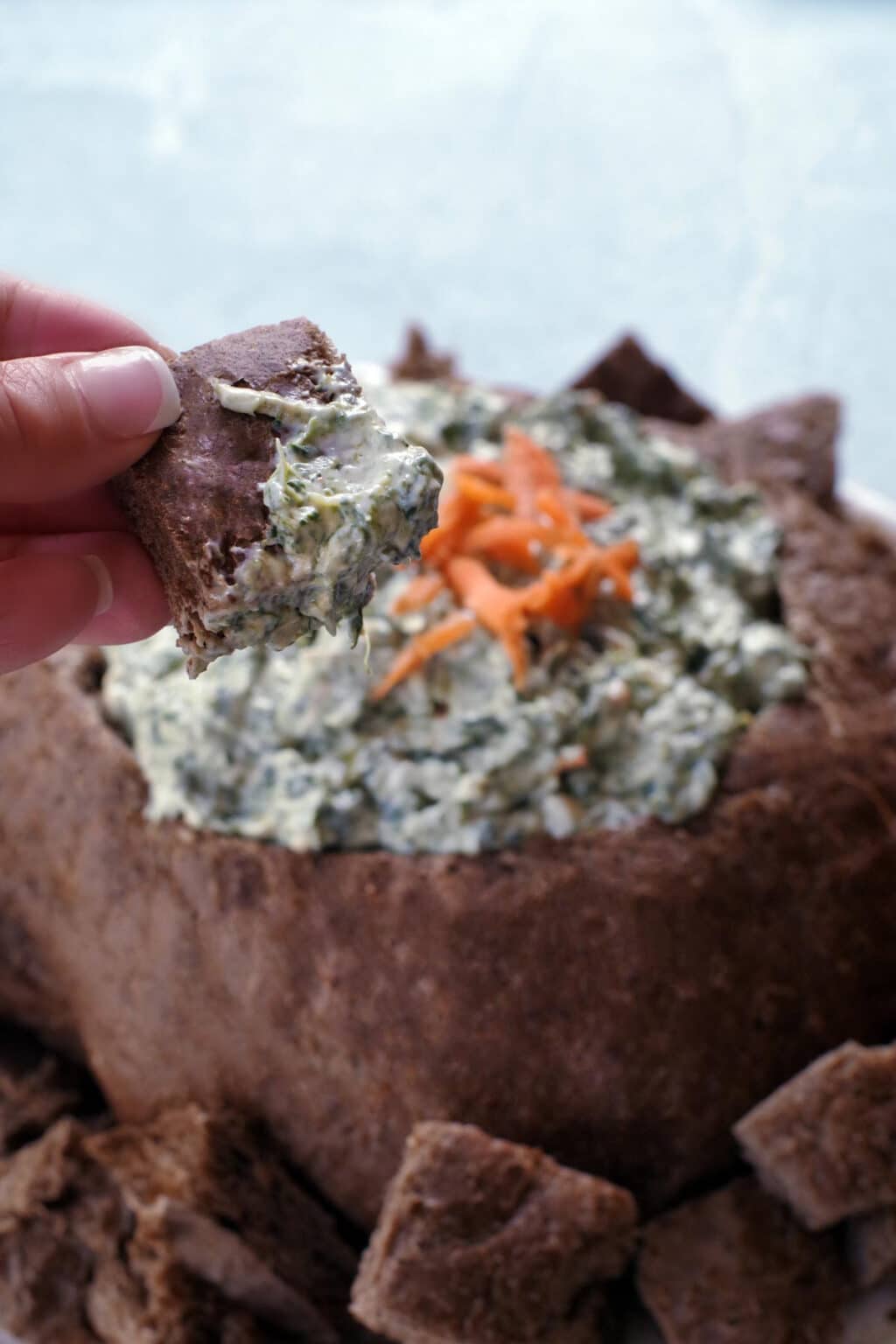 Pumpernickel Spinach Dip Food Meanderings