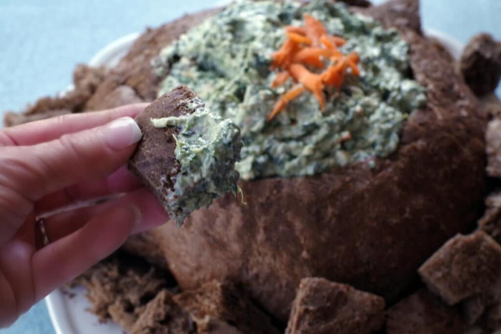 Pumpernickel Spinach Dip Food Meanderings
