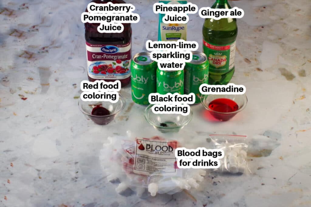 Halloween Blood Bag Drink (non alcoholic) Food Meanderings