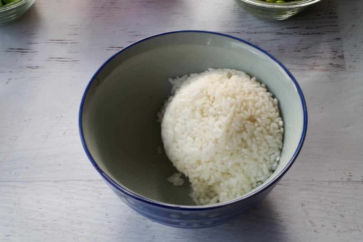 sushi rice in a bowl