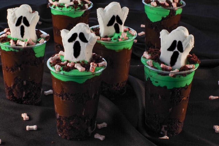 Boo Halloween Pudding Cups - Food Meanderings