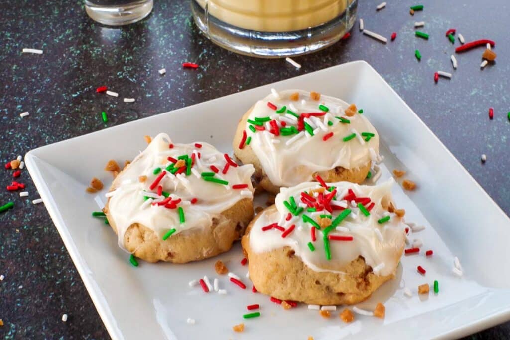 Eggnog and Baileys Irish Cream Cookie Food Meanderings