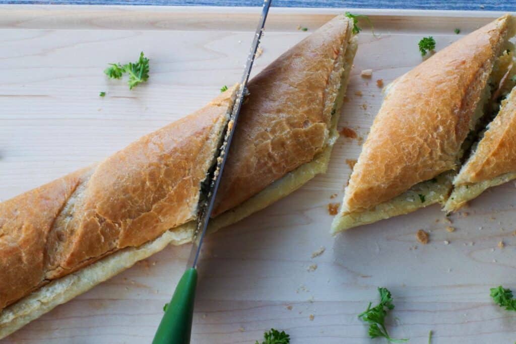Garlic Bread (from Baguette) - Food Meanderings
