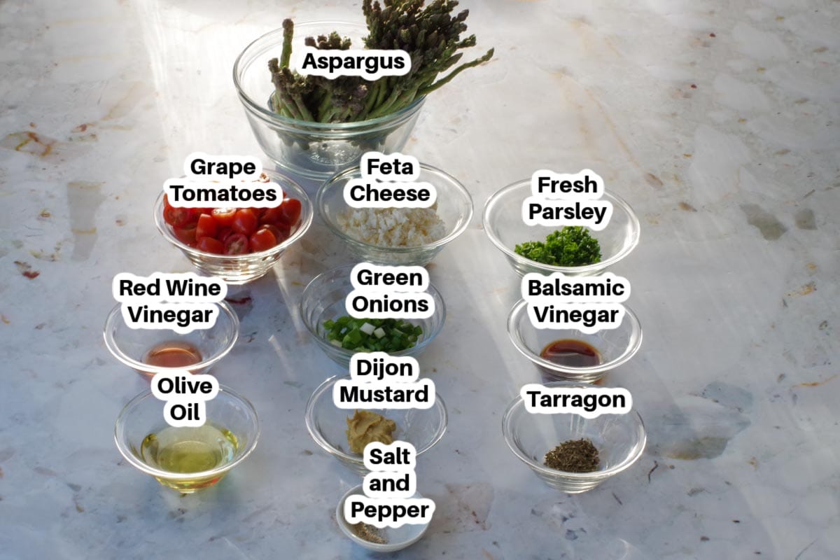 asparagus tomato salad ingredients