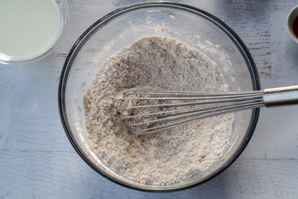 Combine dry ingredients in a large mixing bowl