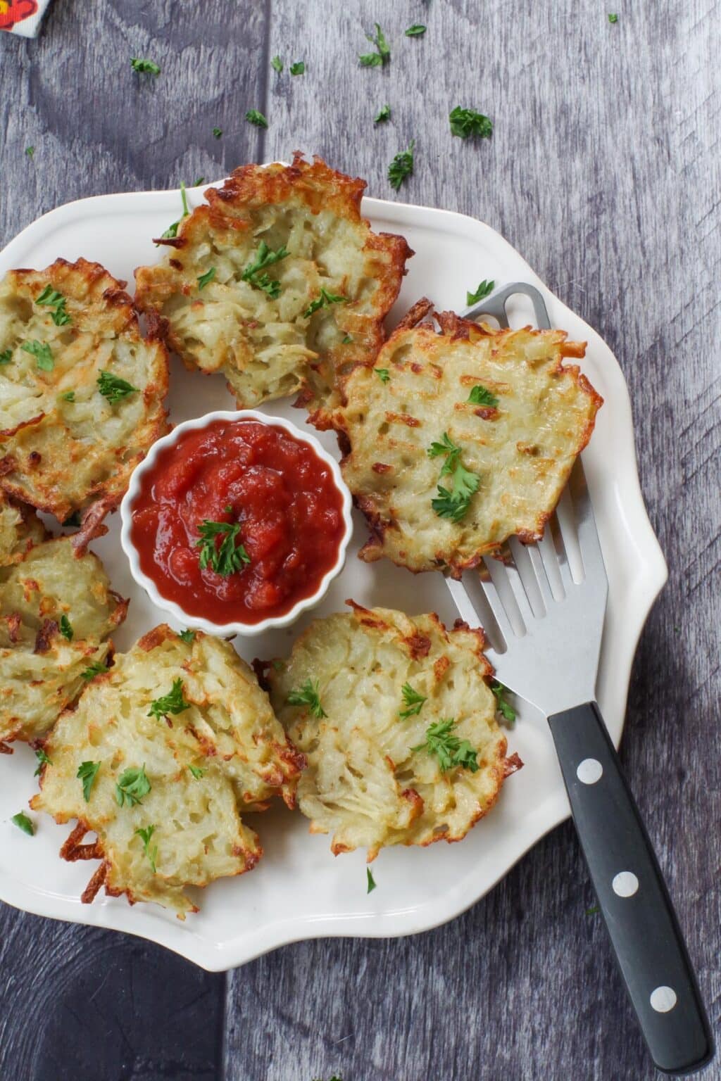 Air Fryer Shredded Potato Pancakes Food Meanderings