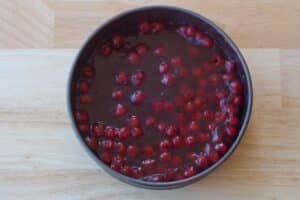 cherry pie filling set in springform pan