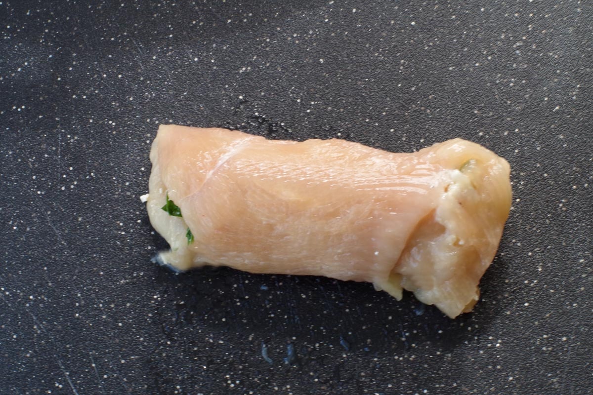 stuffed chicken breast rolled up