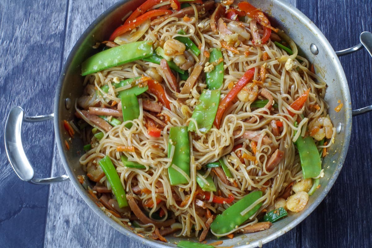 Everything returned to the work and stir-fried.